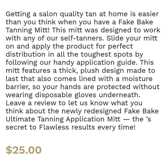 FAKEBAKE Velour Tanning Mitt - Picture 5 of 9